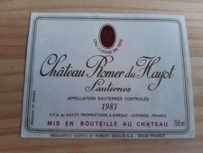 étiquette vin Chateau Romer