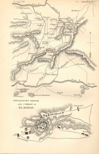 Péninsulaire guerre carte - carte, /