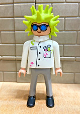 PLAYMOBIL Personnage Savant Fou Laboratoire Chercheur Expériences pour CUSTOM
