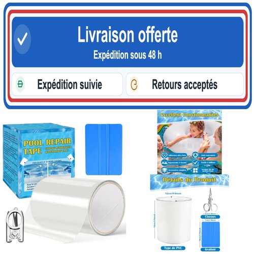 Kit réparation piscine - kit,