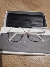 Dior lunettes de vue rondes doré blanc + étui