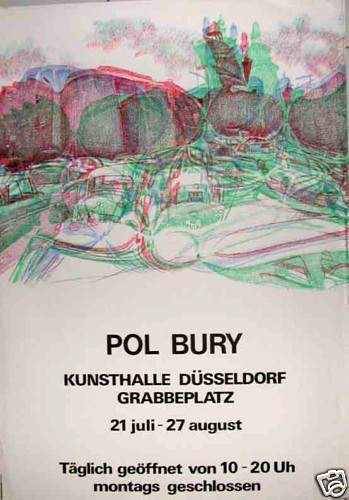 Bury pol affiche originale - bury,