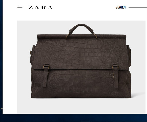Sac bandoulière cuir zara - cuir,