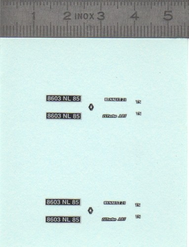 Décalcomanie renault 21 - décalcomanie, 2l