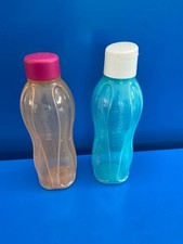 TUPPERWARE LOT DE  2 GOURDE ECO SPORT 1l LOISIRS Bleu et Orange Rose Blanc