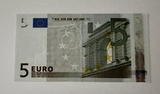 Billet 5 euro 2002 Jean Claude Trichet série U TTB