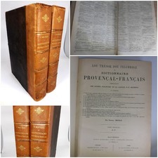 MISTRAL. : Lou tresor dou felibrige ou DICTIONNAIRE provençal-français, embrassa