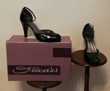 escarpins SEXY décolleté VERNIS "STRABOSKI" p 37/SOIREE/MARIAGE/talons aiguille 