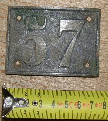 Ancienne plaque fonte de - ancienne, en