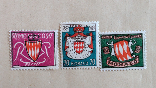Timbre monaco armoirie neuf - timbre,
