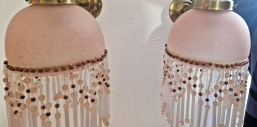Paire appliques art - paire, d'appliques