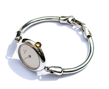 Montre Jonc Femme en Argent