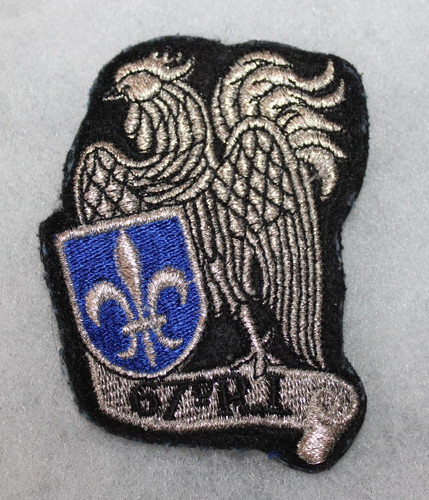 Insigne tissu 67e - tissu,