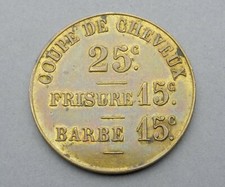 Jeton, Coupe de Cheveux, Frisure, Barbe. Maison Pascal, 17 Faubourg Montmartre.