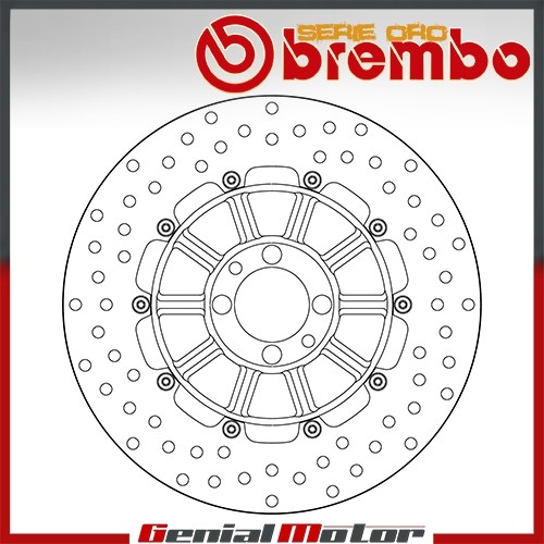 Disque frein fixer brembo - disque,