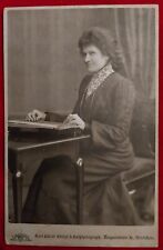 Photo Cdv Cabinet Femme Instrument Clavichord Allemand 1903