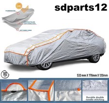 Bâche de Protection Auto Housse Avec Doublure Anti-grêle Imperméable 530x178x120