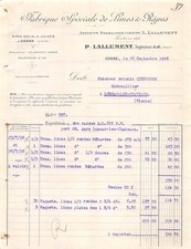 Facture  1928  FABRIQUE