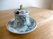 MOUTARDIER FAIENCE GIEN ANCIEN