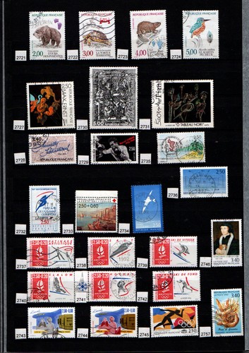 Timbres oblitérés - timbres, à