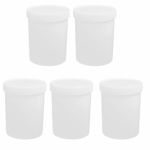 5pc 500ml plast large bouche - plast.,