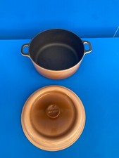 INVICTA IDEM Le Creuset Cocotte EN Fonte RONDE Marron N°24 TBE