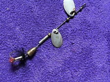 RARE LEURRE ANCIEN CUILLER MOUCHE TANDEM ARGENT TBE