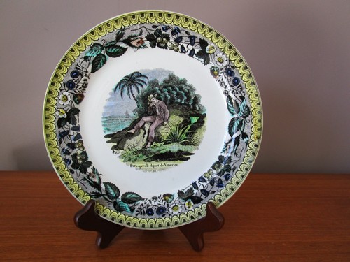 Assiette parlante ancienne - assiette,