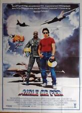 IRON EAGLE - PLANE / JET / MILITARY PILOT - ORIGINAL LARGE FRENCH MOVIE POSTER