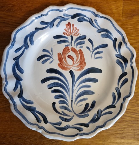 Assiette ancienne faïence - assiette, en