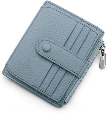 Porte Carte de Crédit Cuir Véritable Homme Femme RFID Blocage Portefeuille Cuir 