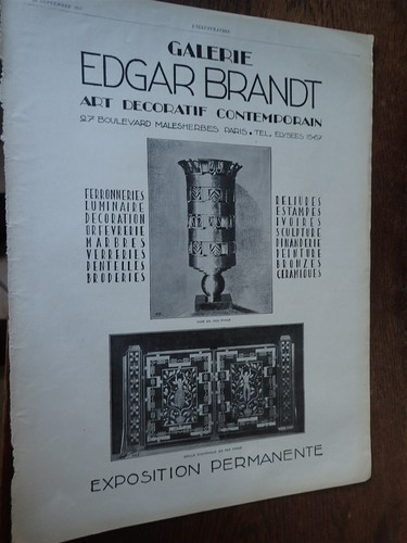 Edgar brandt gevelot - brandt, rabier