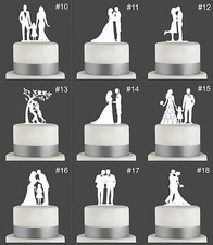 Figurine à gâteau Cake Topper Wedding mariage étages acrylique bouchon à gâteau figurine blanc