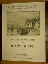 Affiche Ancienne Litho Maxime