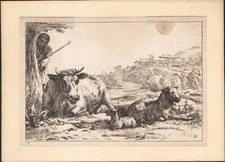1690 Gravure Berger derrière