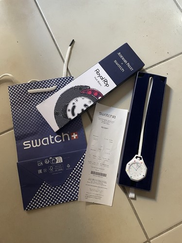 Swatch royal pop huit blanc - royal,