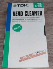 Cassette VHS / S-VHS de Nettoyage TDK  - K7 Video Head Cleaner Neuf Sous Blister
