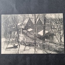 CPA 92 PUTEAUX Pointe De L'île Sous La Neige Crue De La Seine Janvier 1910