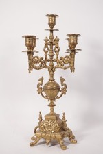 Bougeoir En Laiton Vintage