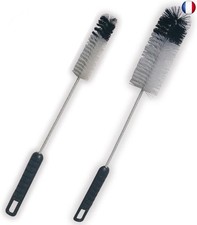 Ensemble de Brosse de Nettoyage de Bouteille Longue,Goupillon Rondelles à 