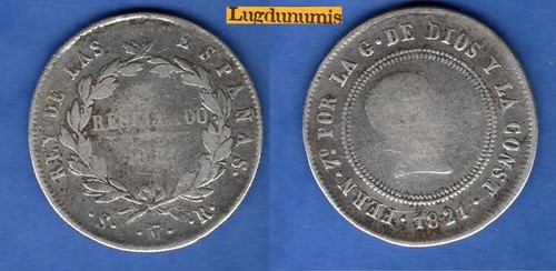 Espagne reales 1821 - espagne, 10
