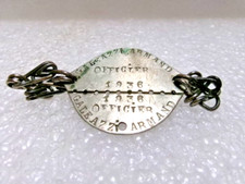 Plaque d'identité militaire d'officier