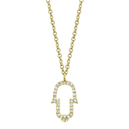 14k jaune diamant - jaune, main