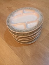 Lot de 6 Assiettes, Compartiments en Céramique – Signées Jean Austruy, Vallauris