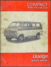 1971-1972 Dodge Van Atelier Manuel B100 B200 B300 Et Sportif OEM Service Repair