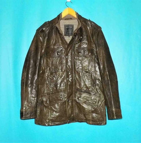Parka redskins cuir marron - redskins,