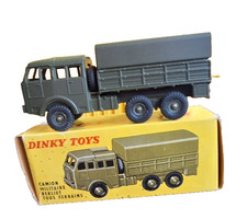 DINKY TOYS 818 CAMION MILITAIRE BERLIET TOUS TERRAINS EN BOITE D ORIG MADE IN FR