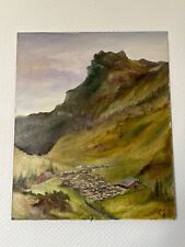 Tableau huile sur Panneau vue