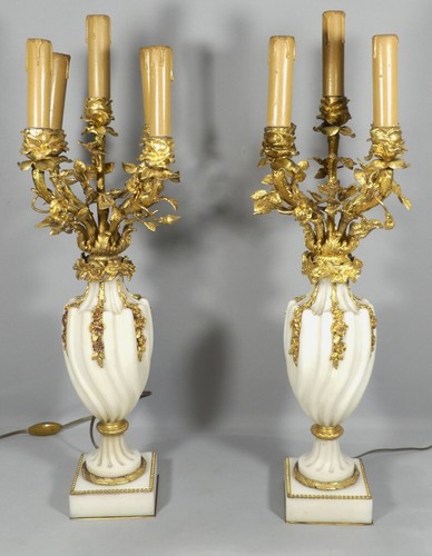 Paire lampes candélabres - de,