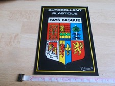 Carte postale, blason adhésif PAYS BASQUE